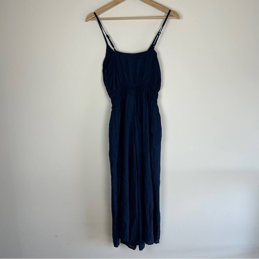 Wilfred Aritzia Irene La Bohème Navy Jumpsuit - Picture 3 of 9
